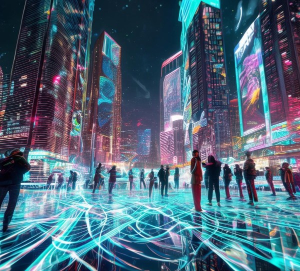 科技动态与艺术,插画中的未来 科技动态与艺术,插画中的未来