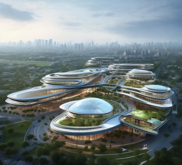 科技场馆体系设计图纸，构建未来城市的创新载体
