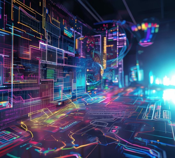 科技感运营体系图,从科技到效率的视觉化诠释