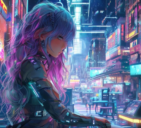 科技壁纸,裸眼动漫女的未来生活方式 科技壁纸,裸眼动漫女的未来生活方式