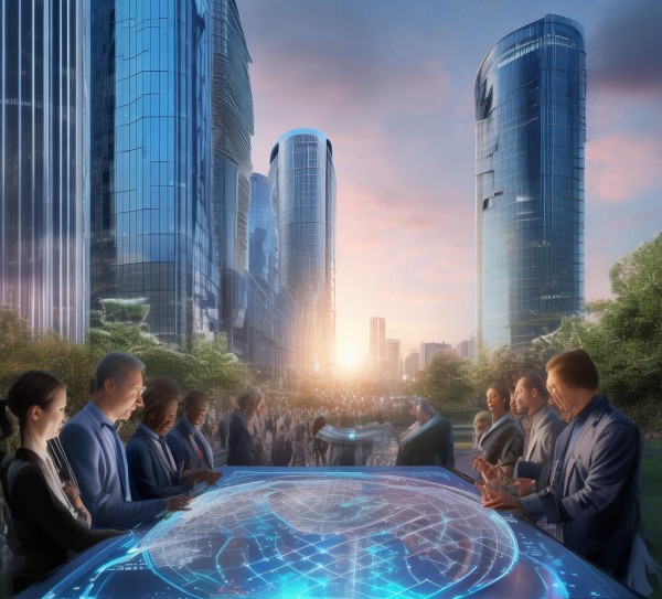 科技发展正面临机遇与挑战，创新与合作共创未来。