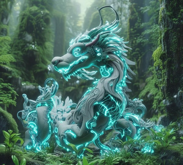科技与自然完美融合,麒麟壁纸的世界