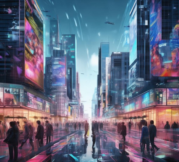 城市科技动态图，数字城市时代的城市生活新图景