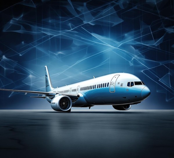 波音737Max,科技动态,网格背景 波音737Max,科技动态,网格背景