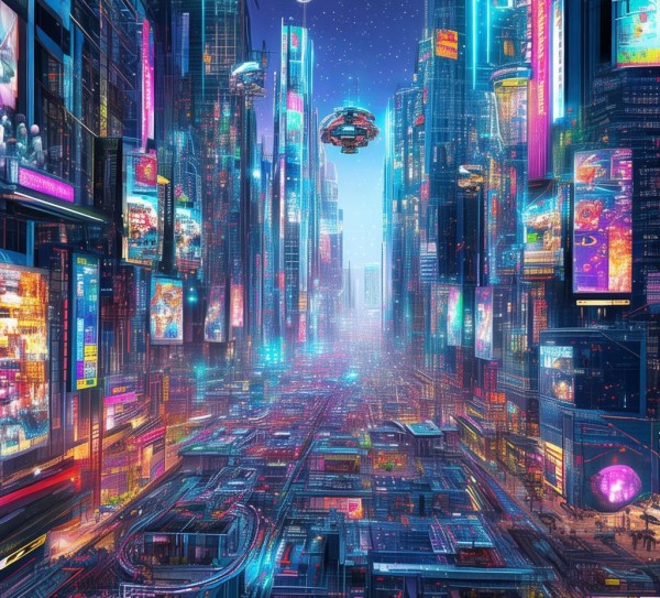 科技壁纸,未来城市的新视觉盛宴