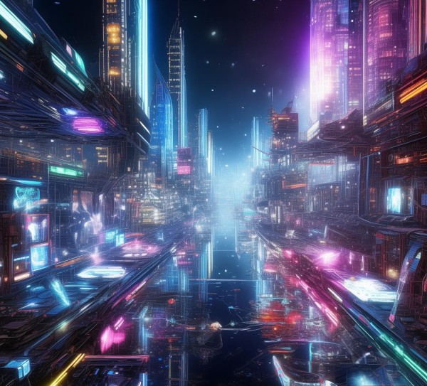 科幻科技动态背景图,未来无限可能