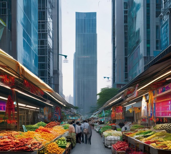 闵行科技开发区菜市场,商业与民生的交融 闵行科技开发区菜市场,商业与民生的交融