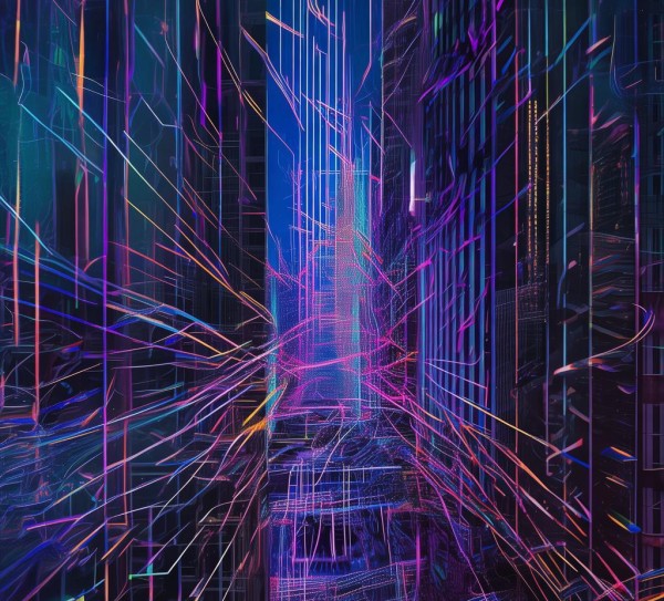 科技与动态，构建智能图形模板