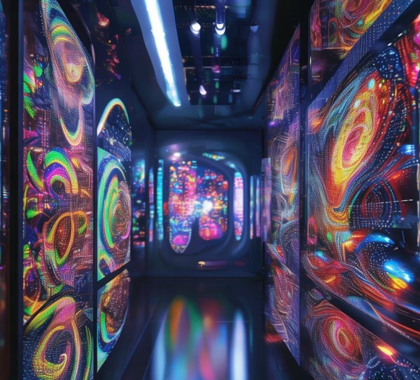 科技与艺术,动态纹身艺术展