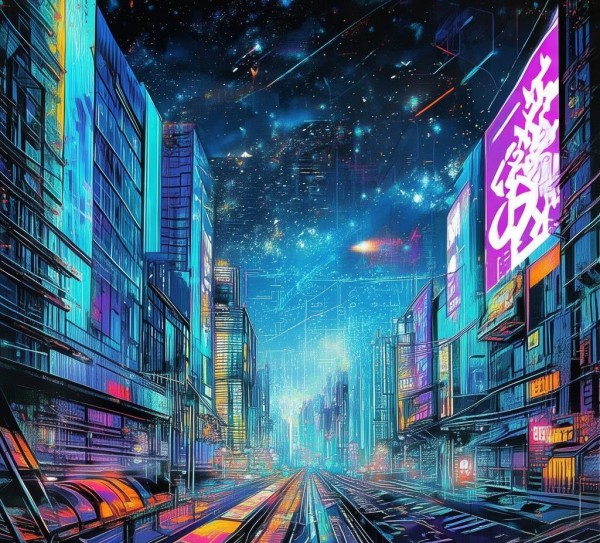 赛博朋克科技动态壁纸,未来科技与隐藏生活的完美结合 赛博朋克科技动态壁纸,未来科技与隐藏生活的完美结合
