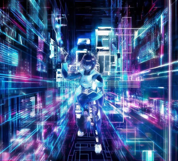 科技与动漫的未来,AI驱动的虚拟现实壁纸