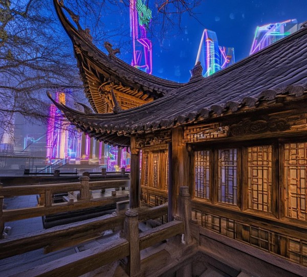 古风科技背景图，从历史到科技的跨越