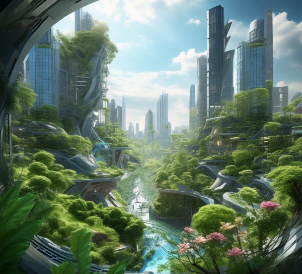 科技与自然的和谐共生，生机立体科技动态壁纸的时代使命
