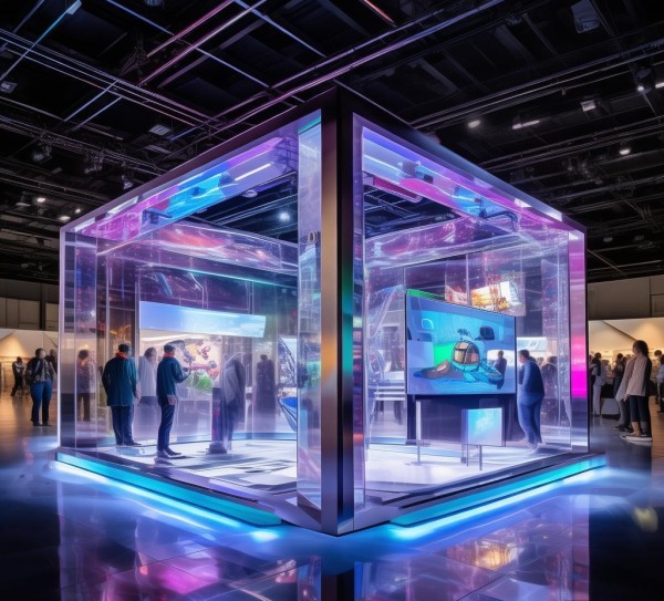 科技展台视觉效果展示—科技产业发展的新窗口 科技展台视觉效果展示—科技产业发展的新窗口