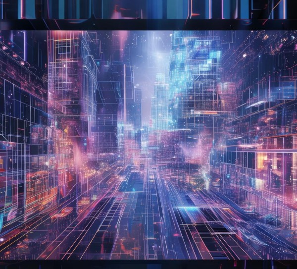 梦幻科技动态背景图，技术与未来展望