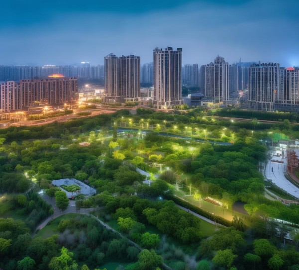 长春北湖科技有限公司宁溪公园，科技与生态的完美融合。