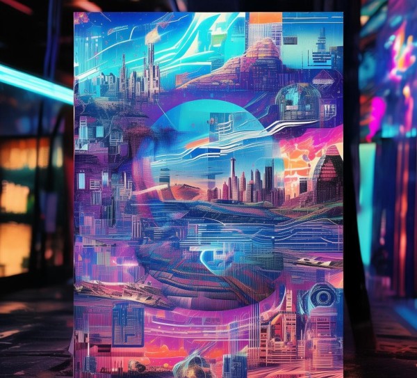 艺术与科技动态海报素材，未来创意的灵感源泉
