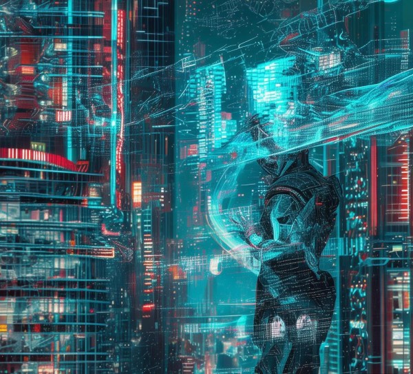 未来科技与艺术完美融合的动态背景图震撼效果