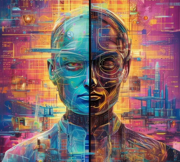 科技动态海报，科技与艺术的完美融合