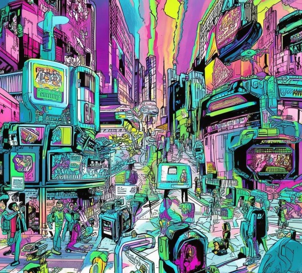 科技动态漫画图片大全
