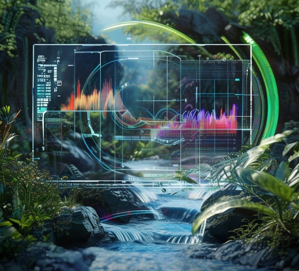 雷达i科技动态壁纸，未来科技与自然的完美融合