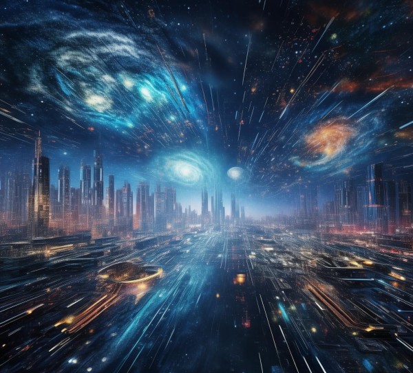 硬核科技动态壁纸，从宇宙之镜看人类文明的无限可能