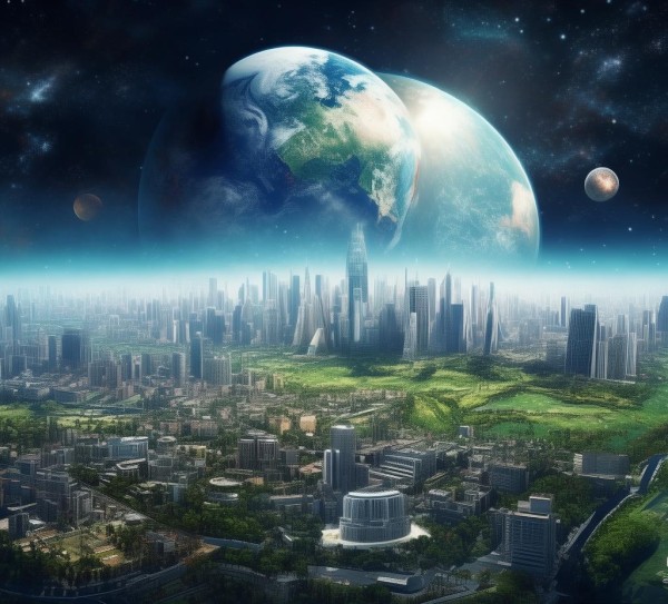 从地球到太空，探索与创新的地球科技动态图片素材网