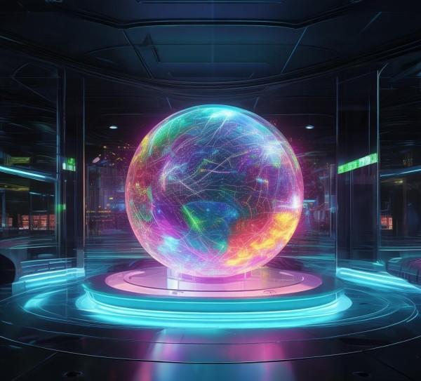 科技动态·球体背景，构建科技时代的精神图景