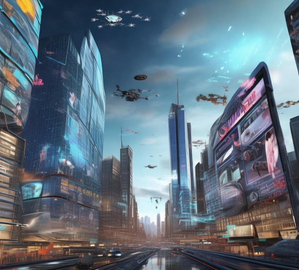 科技动态素材，未来世界的新图景，机遇与变革的结合