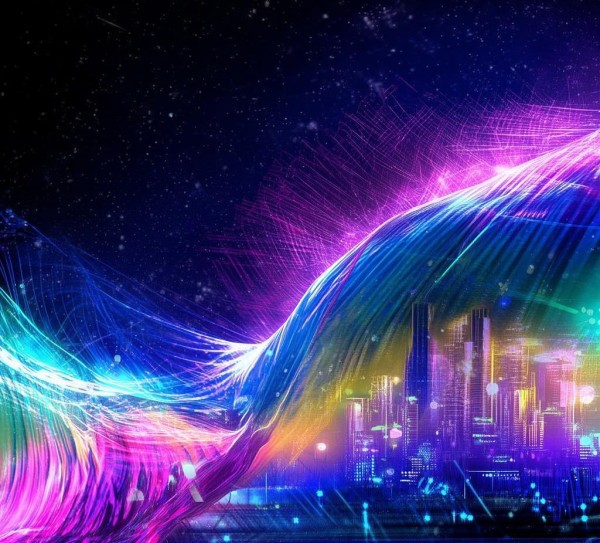 柔宁科技动态壁纸，Waveform of Future